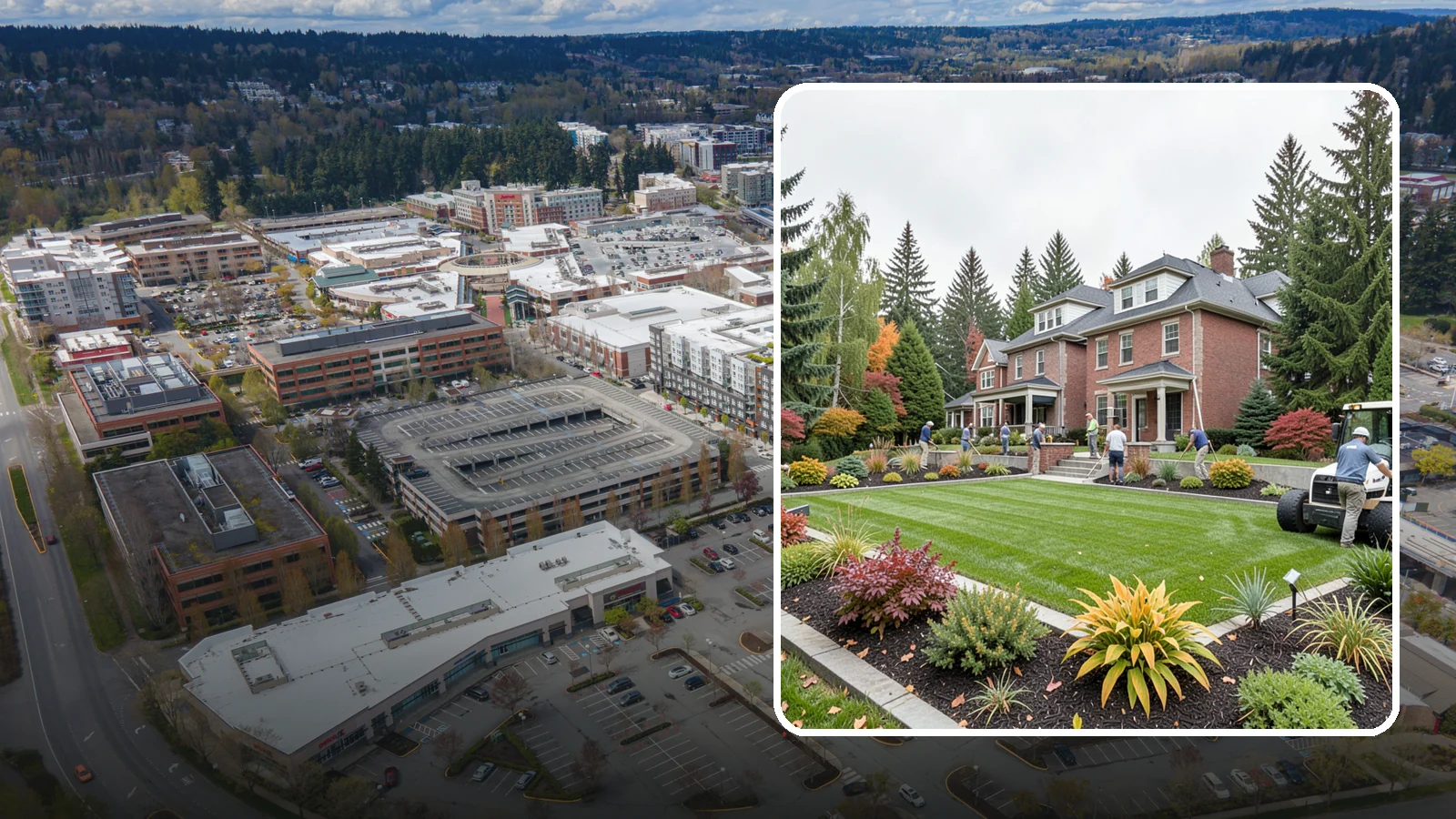 Landscape Renovation in Redmond, King County, WA - We reimagine and rebuild tired, overgrown yards into cohesive landscapes suited to the Pacific Northwest.