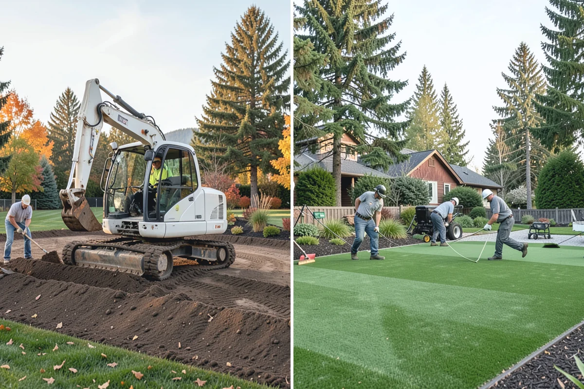 Landscape Renovation in Roy, Pierce County, WA - Walk the property and assess existing plantings and grade