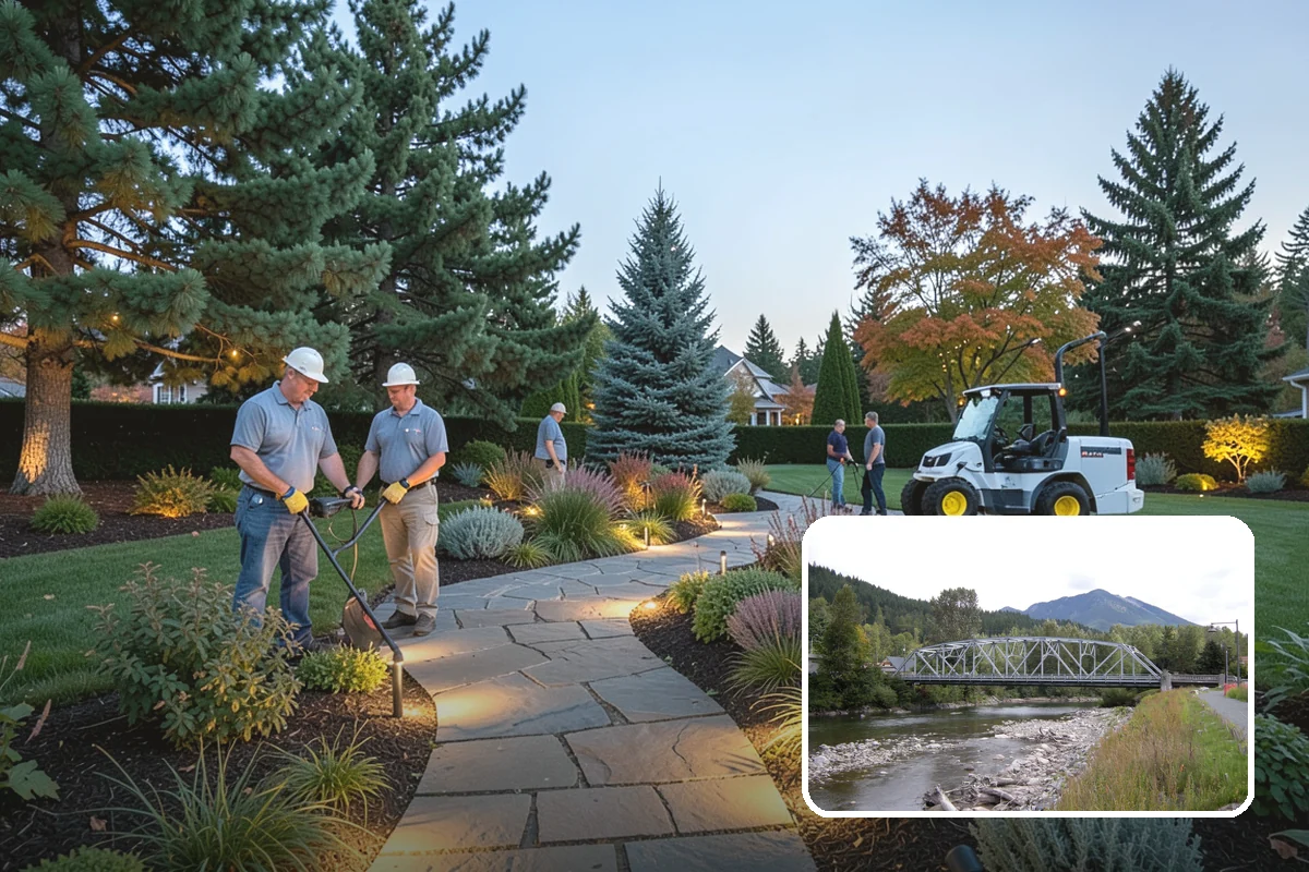 Landscape Renovation in Skykomish, King County, WA - Fresh, cohesive design that respects mature plantings