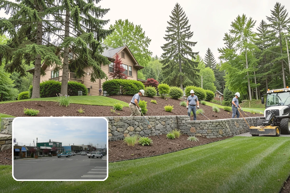 Landscape Renovation in Stanwood, Snohomish County, WA - Fresh, cohesive design that respects mature plantings