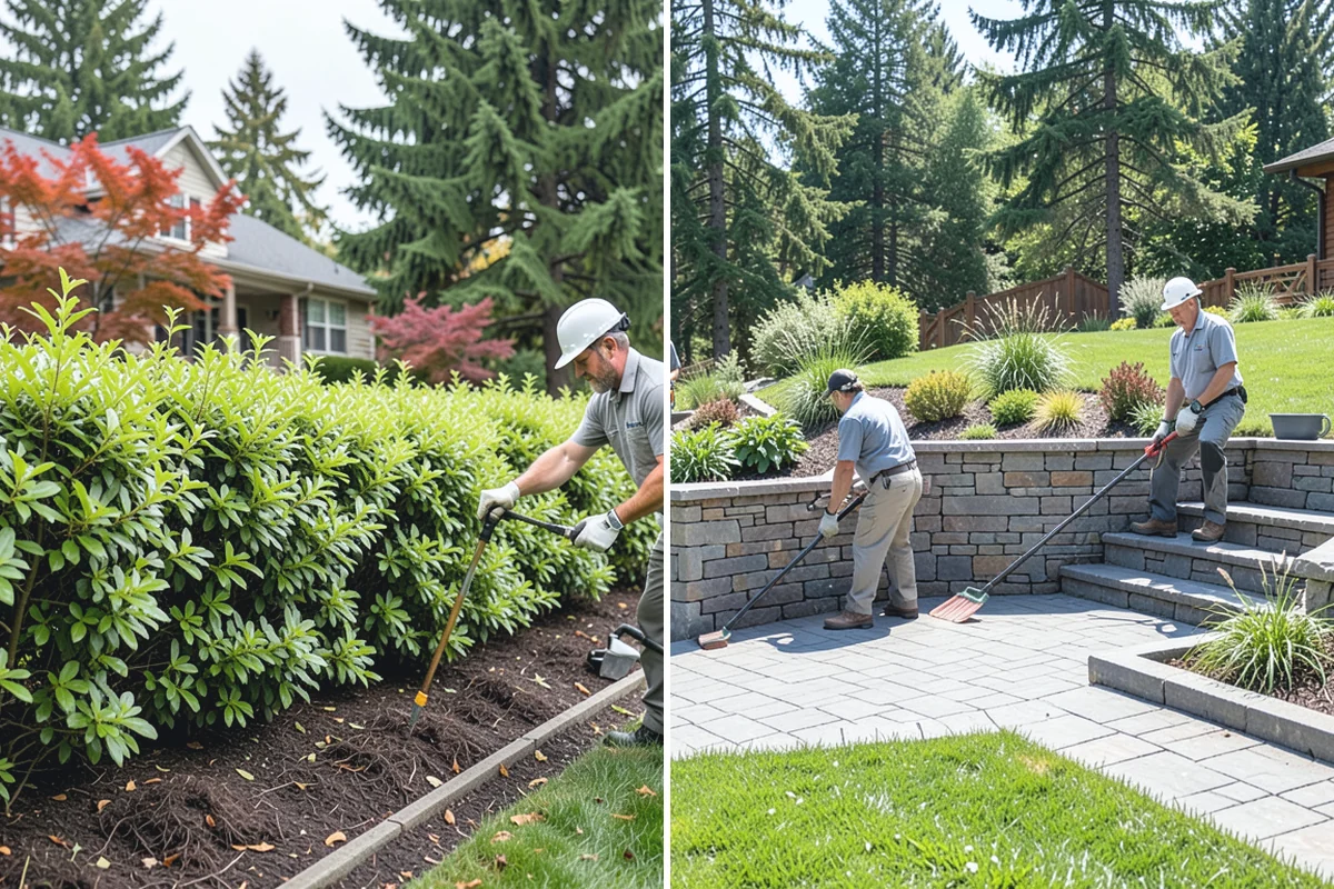 Landscape Renovation in Sumner, Pierce County, WA - Walk the property and assess existing plantings and grade