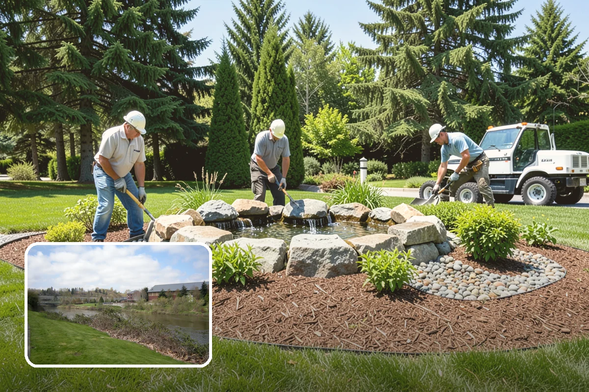 Landscape Renovation in Tukwila, King County, WA - Fresh, cohesive design that respects mature plantings