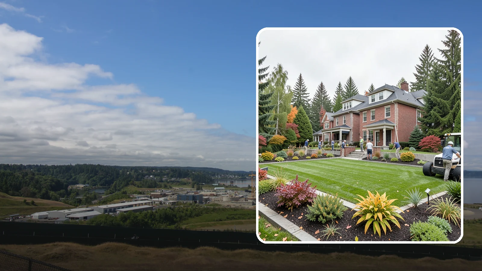Landscape Renovation in University Place, Pierce County, WA - We reimagine and rebuild tired, overgrown yards into cohesive landscapes suited to the Pacific Northwest.