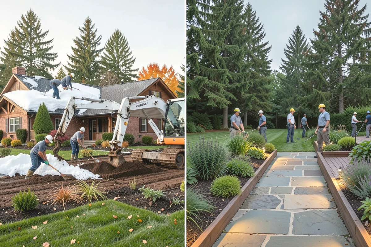 Landscape Renovation in University Place, Pierce County, WA - Walk the property and assess existing plantings and grade