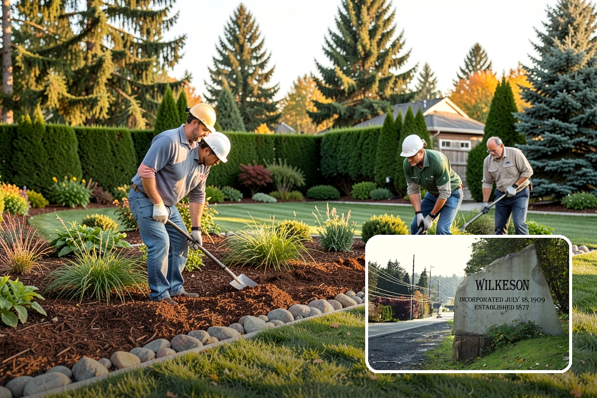 Landscape Renovation in Wilkeson, Pierce County, WA - Fresh, cohesive design that respects mature plantings