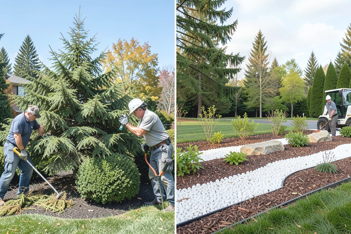Landscape Renovation in Wilkeson, Pierce County, WA - Walk the property and assess existing plantings and grade