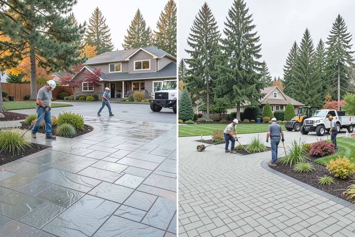 Landscape Renovation in Woodinville, King County, WA - Walk the property and assess existing plantings and grade