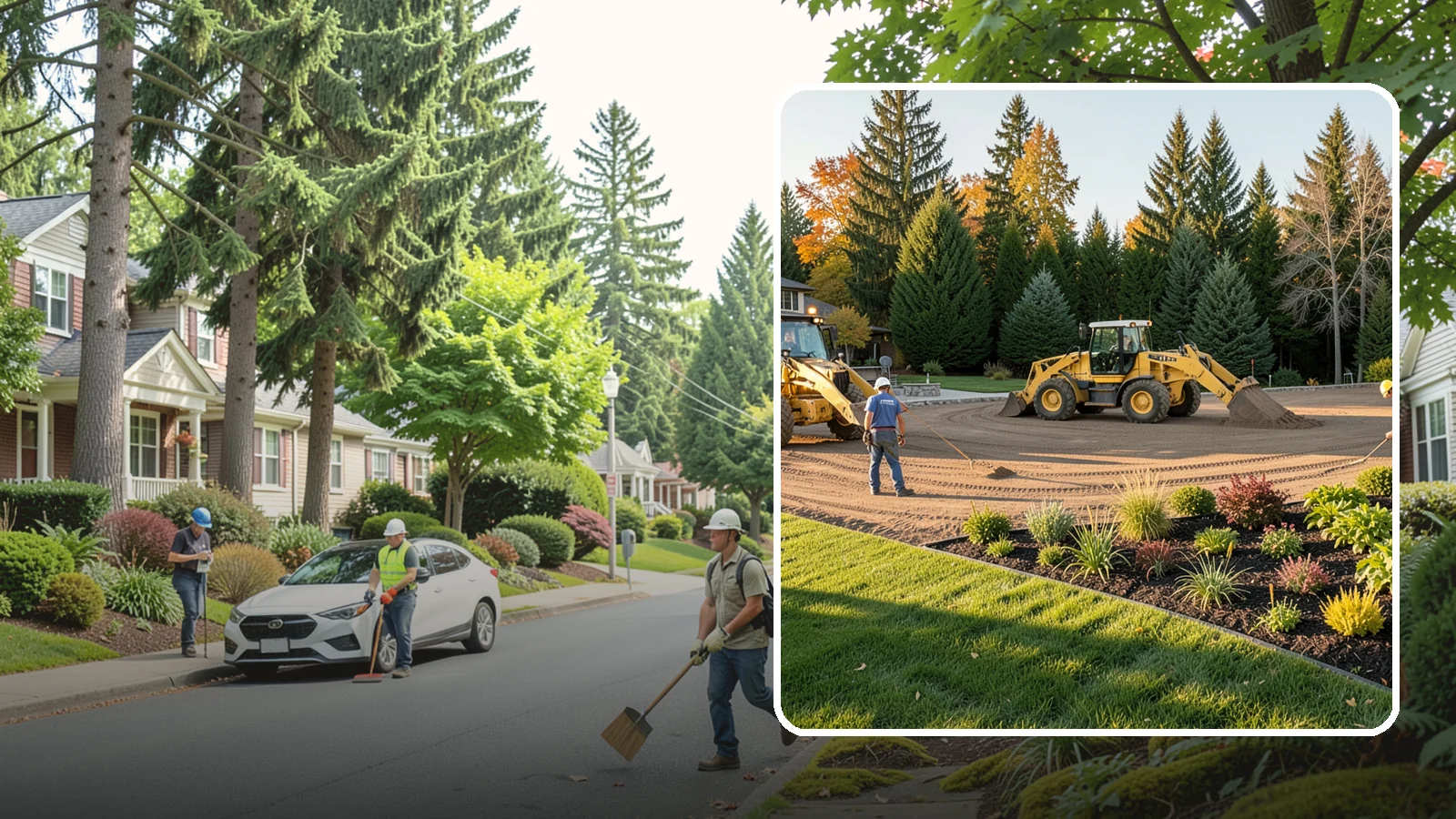 Large-Scale Landscape Construction in Beaux Arts Village, King County, WA - Full-scale landscape and site construction for commercial and large residential projects, managed end to end.