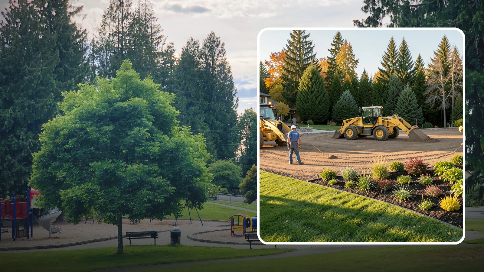 Large-Scale Landscape Construction in Bonney Lake, Pierce County, WA - Full-scale landscape and site construction for commercial and large residential projects, managed end to end.