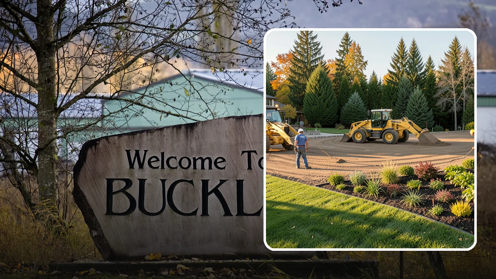 Large-Scale Landscape Construction in Buckley, Pierce County, WA - Full-scale landscape and site construction for commercial and large residential projects, managed end to end.