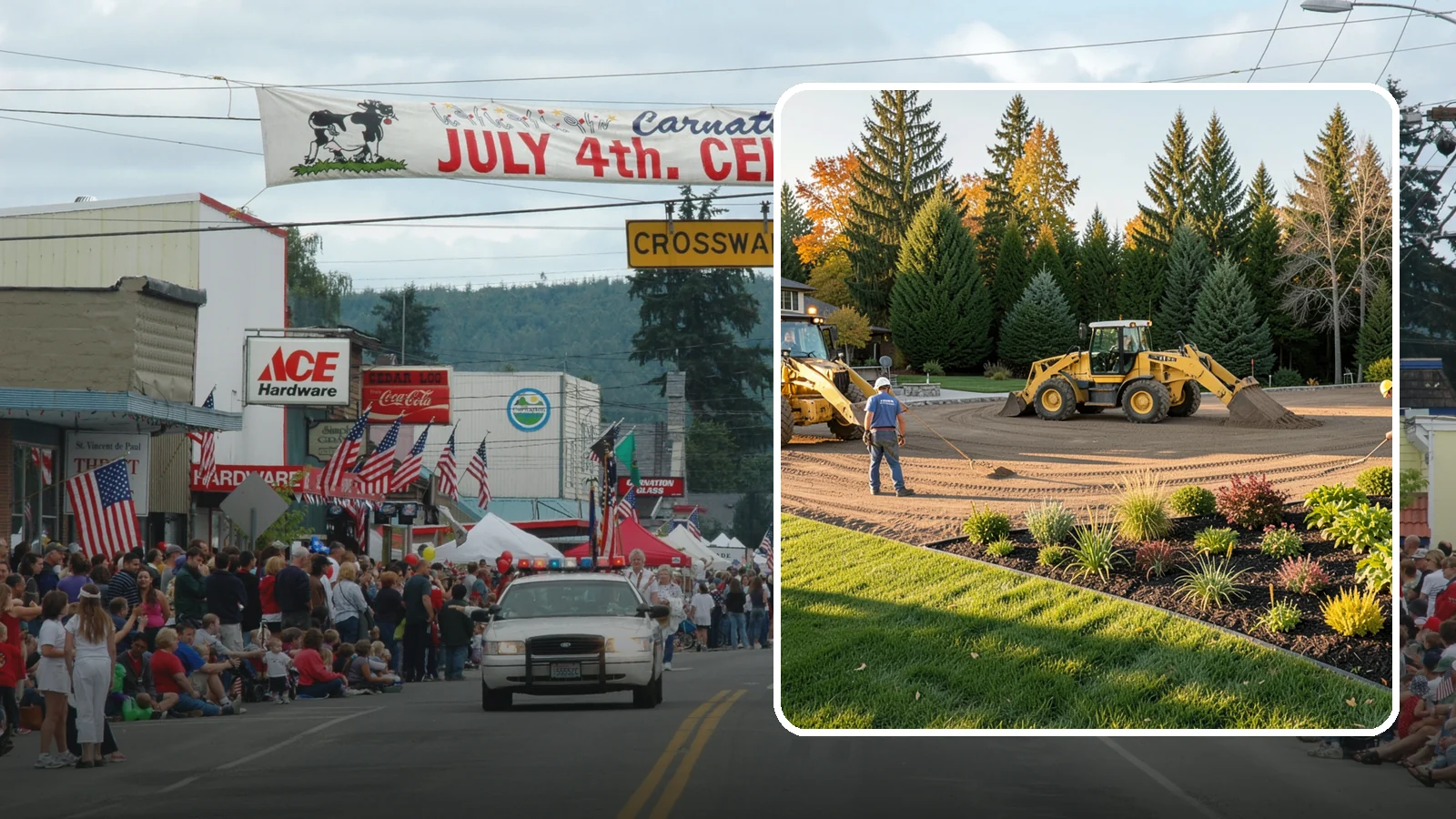 Large-Scale Landscape Construction in Carnation, King County, WA - Full-scale landscape and site construction for commercial and large residential projects, managed end to end.