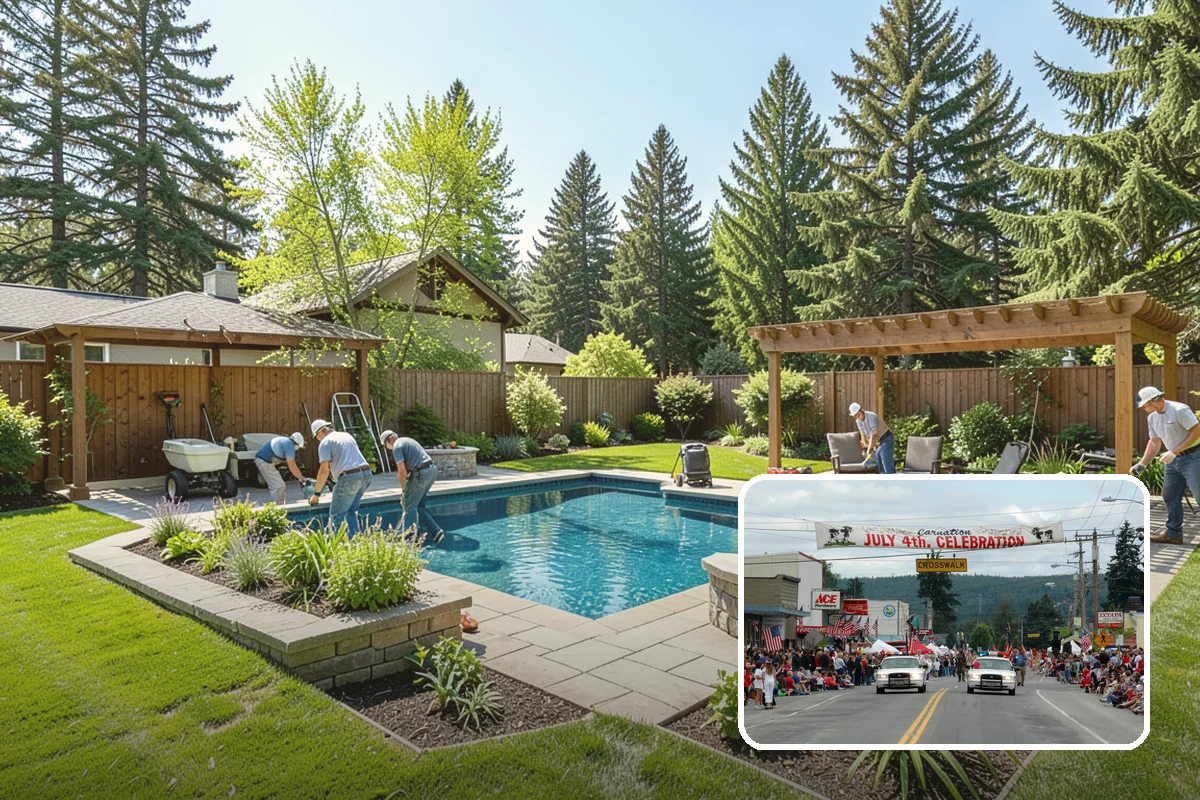 Large-Scale Landscape Construction in Carnation, King County, WA - End-to-end project management