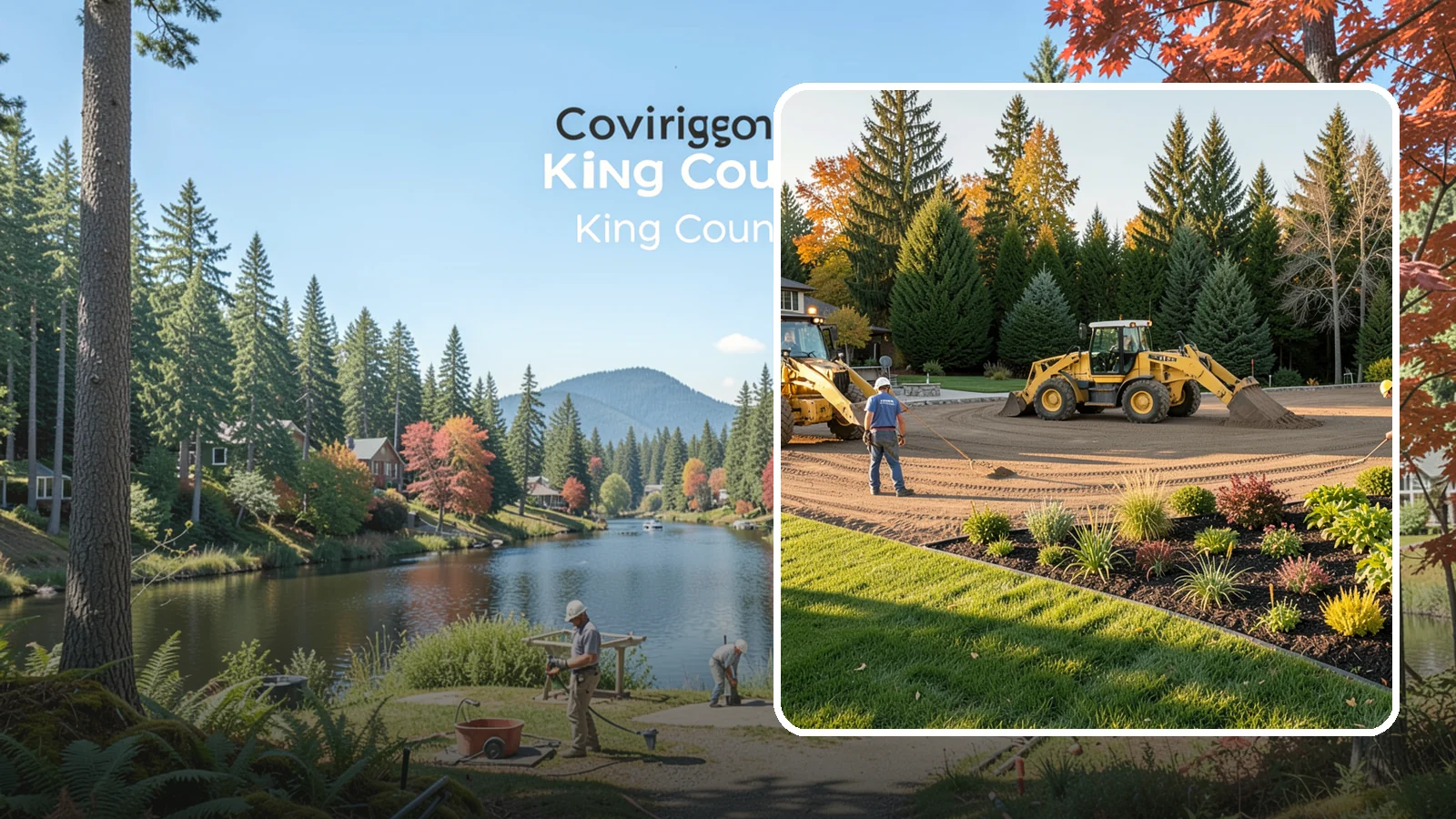 Large-Scale Landscape Construction in Covington, King County, WA - Full-scale landscape and site construction for commercial and large residential projects, managed end to end.