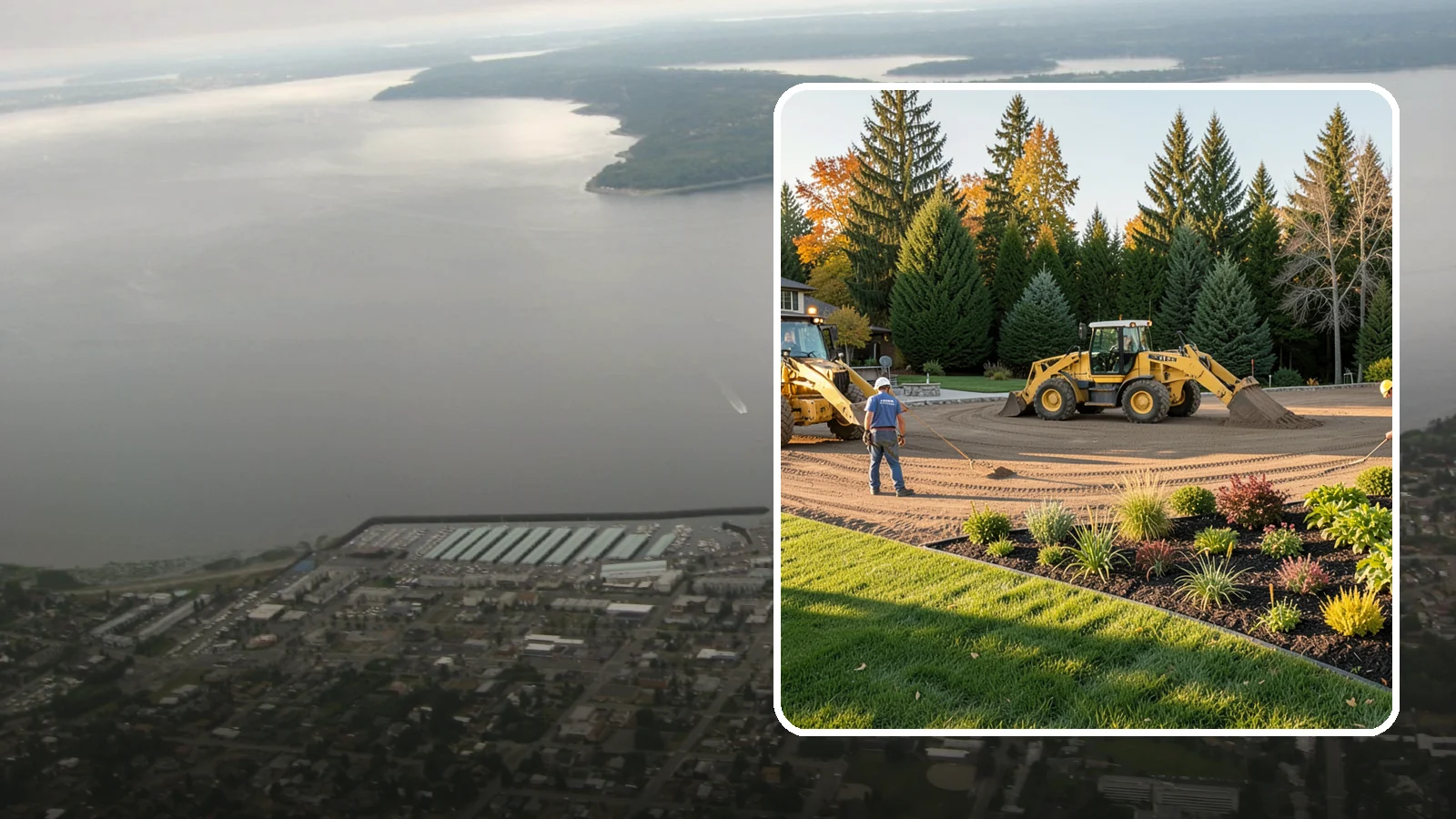 Large-Scale Landscape Construction in Des Moines, King County, WA - Full-scale landscape and site construction for commercial and large residential projects, managed end to end.