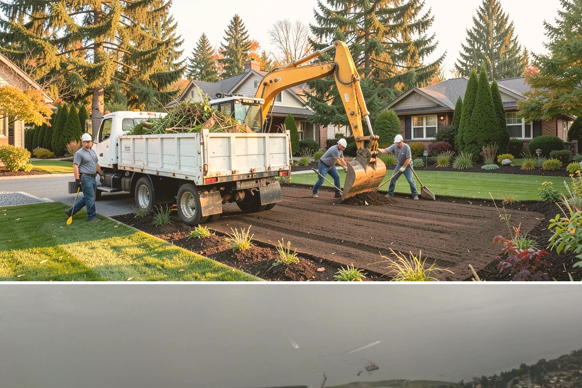 Large-Scale Landscape Construction in Des Moines, King County, WA - Best executed spring through fall