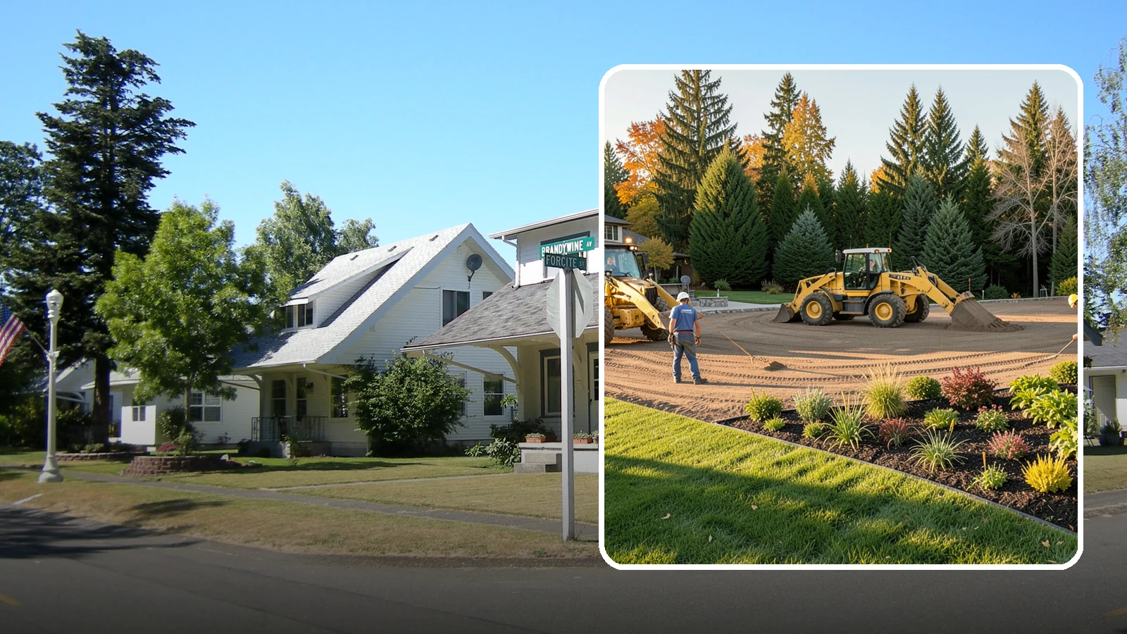 Large-Scale Landscape Construction in DuPont, Pierce County, WA - Full-scale landscape and site construction for commercial and large residential projects, managed end to end.
