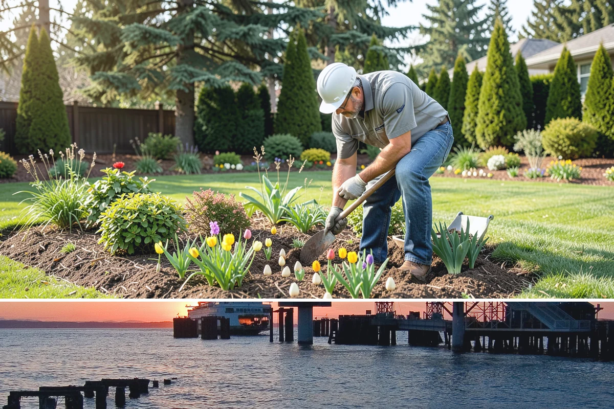 Large-Scale Landscape Construction in Edmonds, Snohomish County, WA - Best executed spring through fall