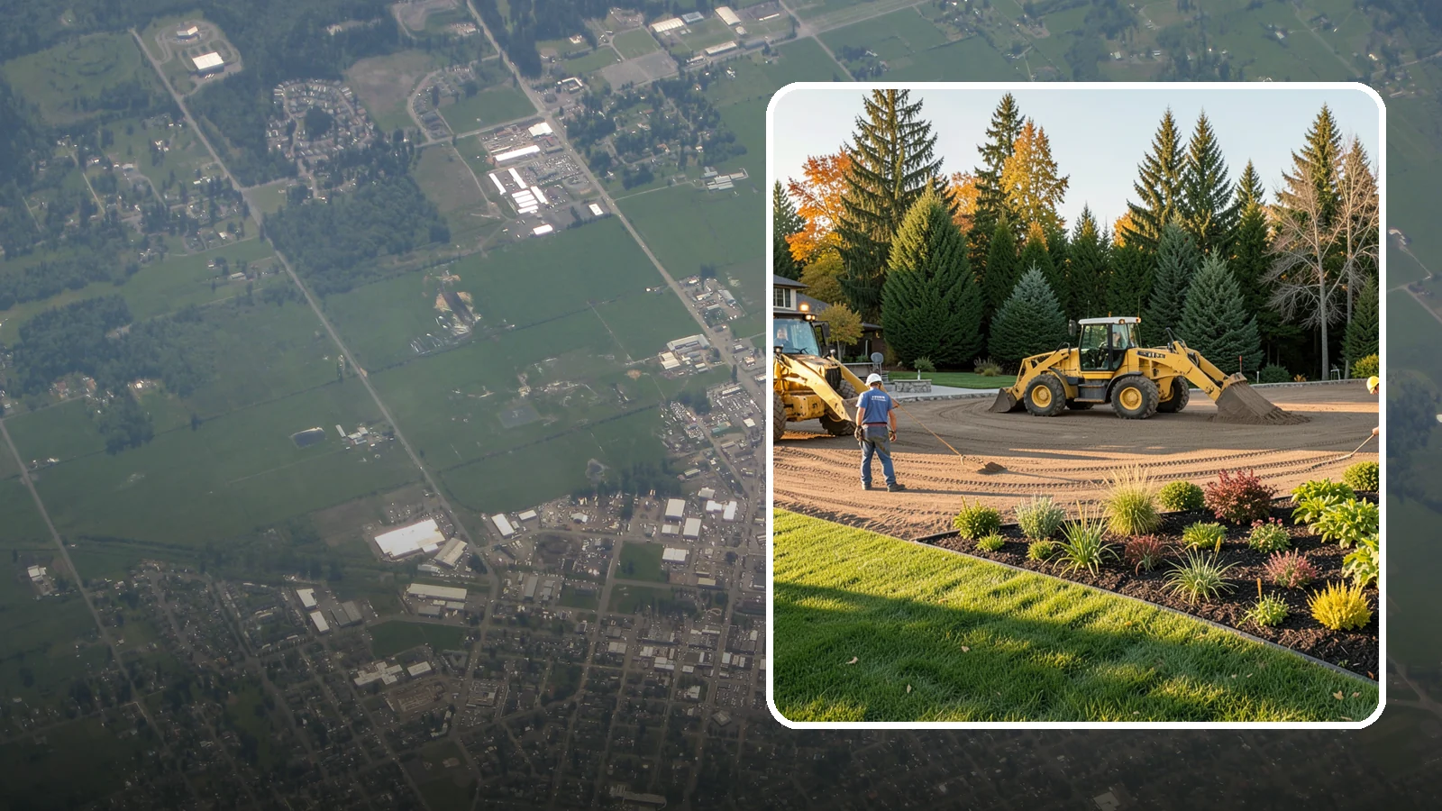 Large-Scale Landscape Construction in Enumclaw, King County, WA - Full-scale landscape and site construction for commercial and large residential projects, managed end to end.