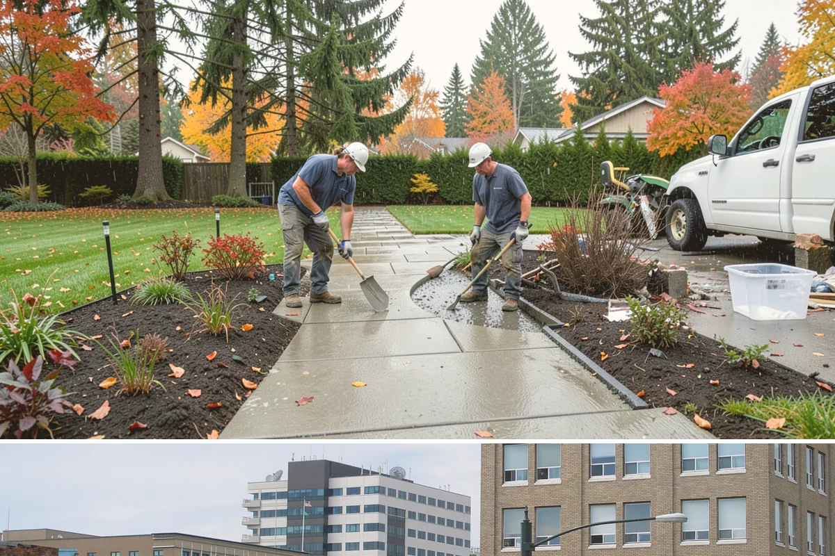 Large-Scale Landscape Construction in Everett, Snohomish County, WA - Best executed spring through fall