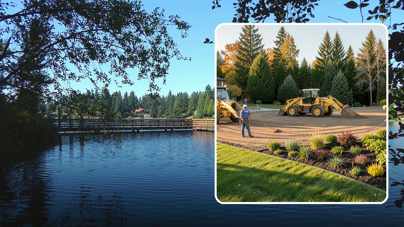 Large-Scale Landscape Construction in Federal Way, King County, WA - Full-scale landscape and site construction for commercial and large residential projects, managed end to end.