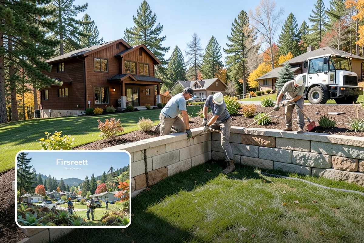 Large-Scale Landscape Construction in Fircrest, Pierce County, WA - End-to-end project management