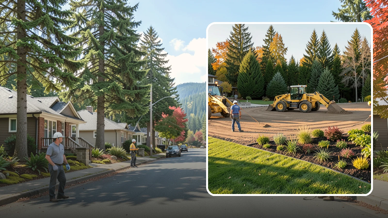 Large-Scale Landscape Construction in Hunts Point, King County, WA - Full-scale landscape and site construction for commercial and large residential projects, managed end to end.