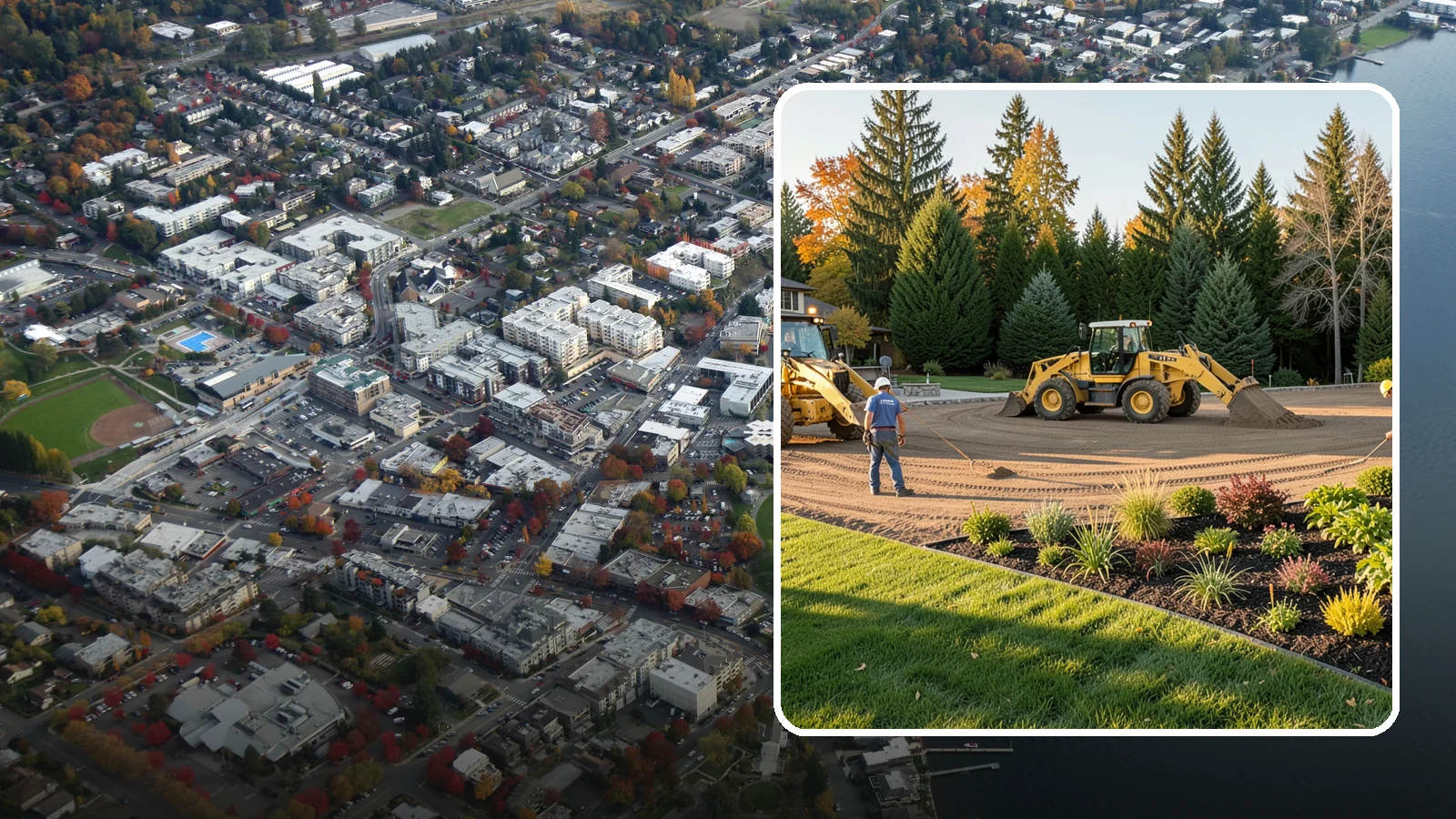 Large-Scale Landscape Construction in Kirkland, King County, WA - Full-scale landscape and site construction for commercial and large residential projects, managed end to end.