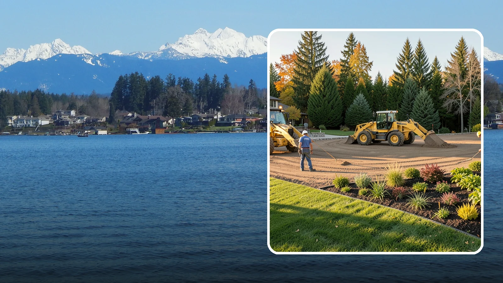 Large-Scale Landscape Construction in Lake Stevens, Snohomish County, WA - Full-scale landscape and site construction for commercial and large residential projects, managed end to end.