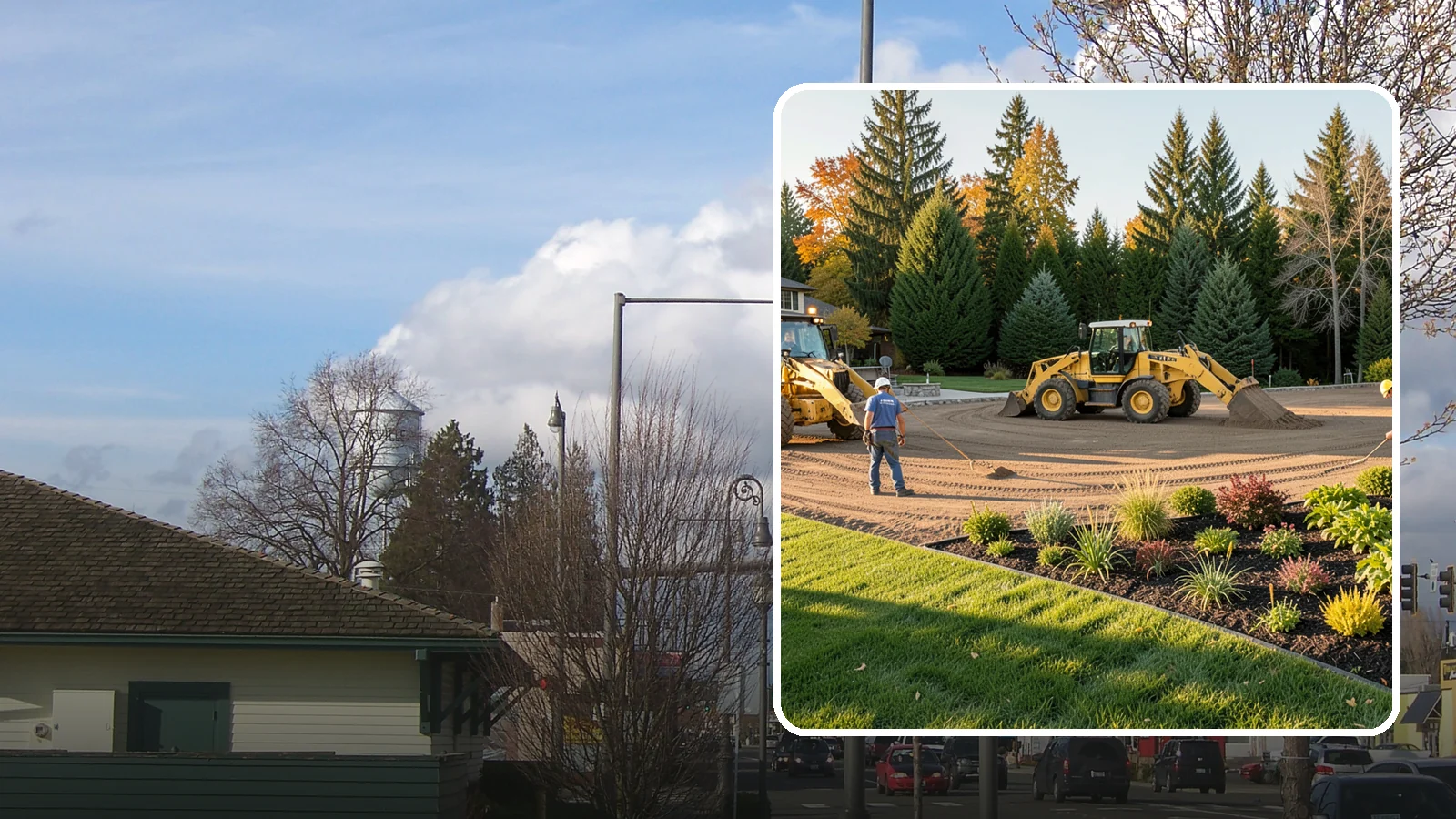 Large-Scale Landscape Construction in Marysville, Snohomish County, WA - Full-scale landscape and site construction for commercial and large residential projects, managed end to end.