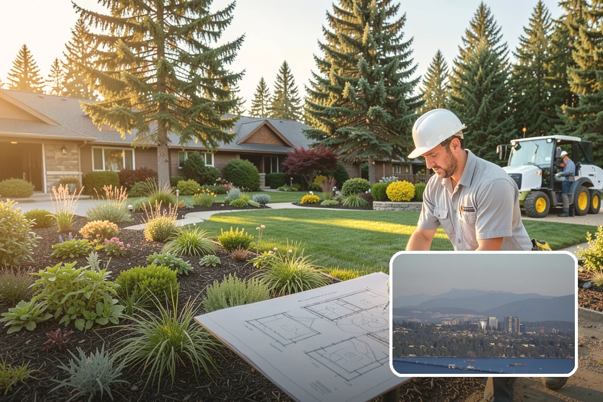Large-Scale Landscape Construction in Medina, King County, WA - End-to-end project management