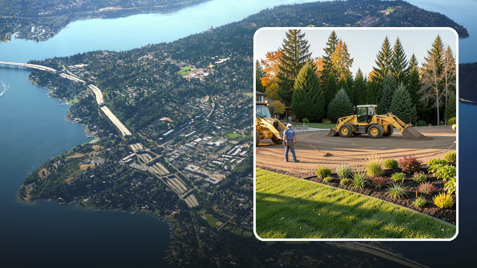 Large-Scale Landscape Construction in Mercer Island, King County, WA - Full-scale landscape and site construction for commercial and large residential projects, managed end to end.