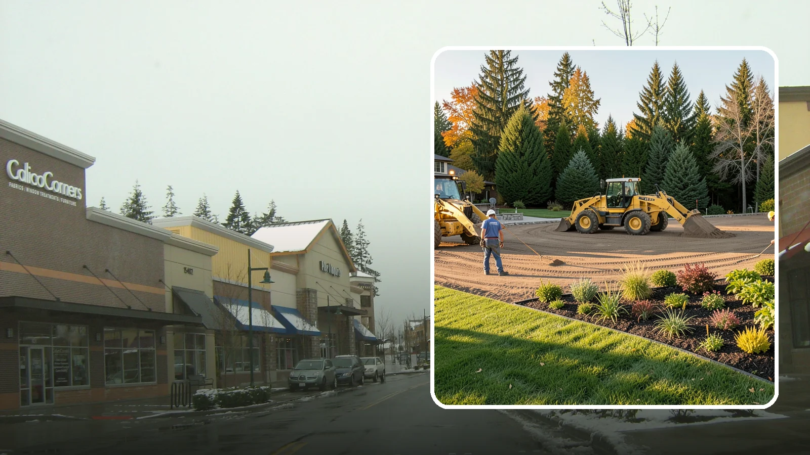 Large-Scale Landscape Construction in Mill Creek, Snohomish County, WA - Full-scale landscape and site construction for commercial and large residential projects, managed end to end.