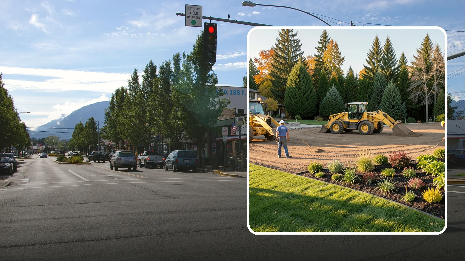 Large-Scale Landscape Construction in North Bend, King County, WA - Full-scale landscape and site construction for commercial and large residential projects, managed end to end.