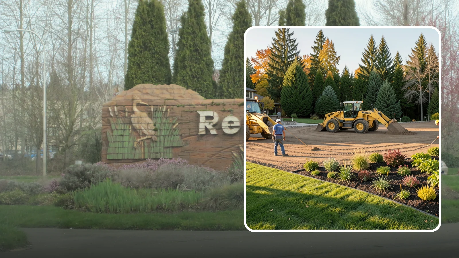Large-Scale Landscape Construction in Renton, King County, WA - Full-scale landscape and site construction for commercial and large residential projects, managed end to end.