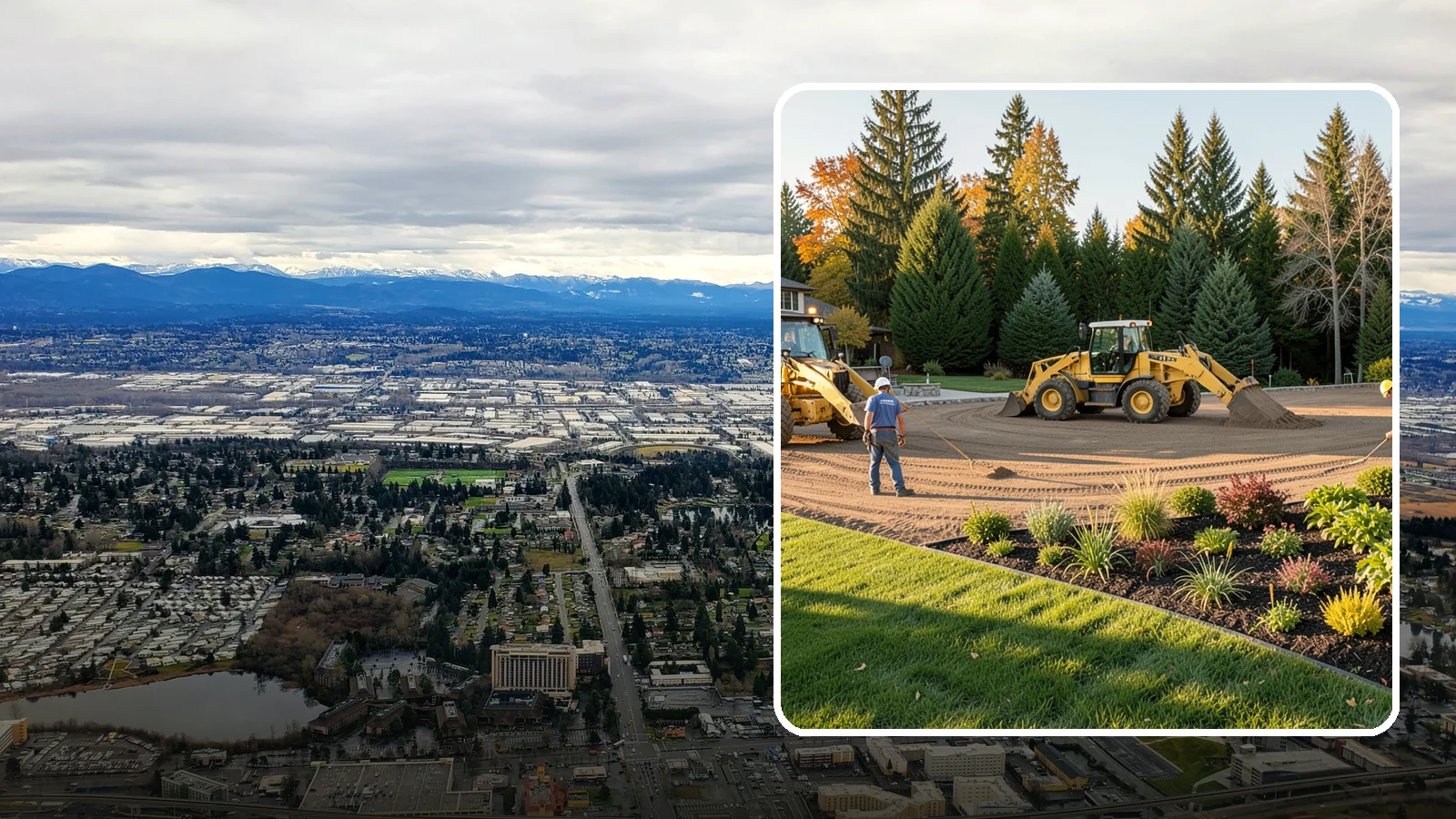 Large-Scale Landscape Construction in SeaTac, King County, WA - Full-scale landscape and site construction for commercial and large residential projects, managed end to end.
