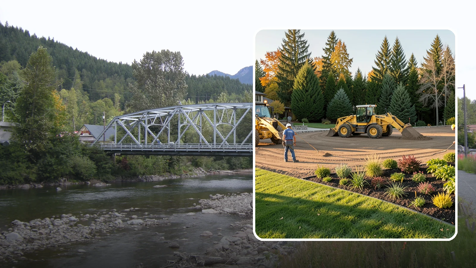 Large-Scale Landscape Construction in Skykomish, King County, WA - Full-scale landscape and site construction for commercial and large residential projects, managed end to end.
