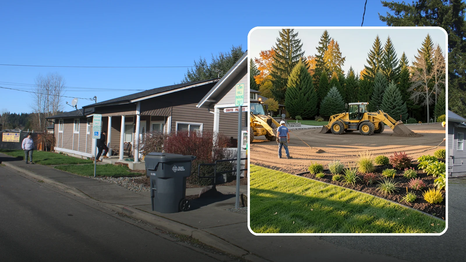 Large-Scale Landscape Construction in South Prairie, Pierce County, WA - Full-scale landscape and site construction for commercial and large residential projects, managed end to end.