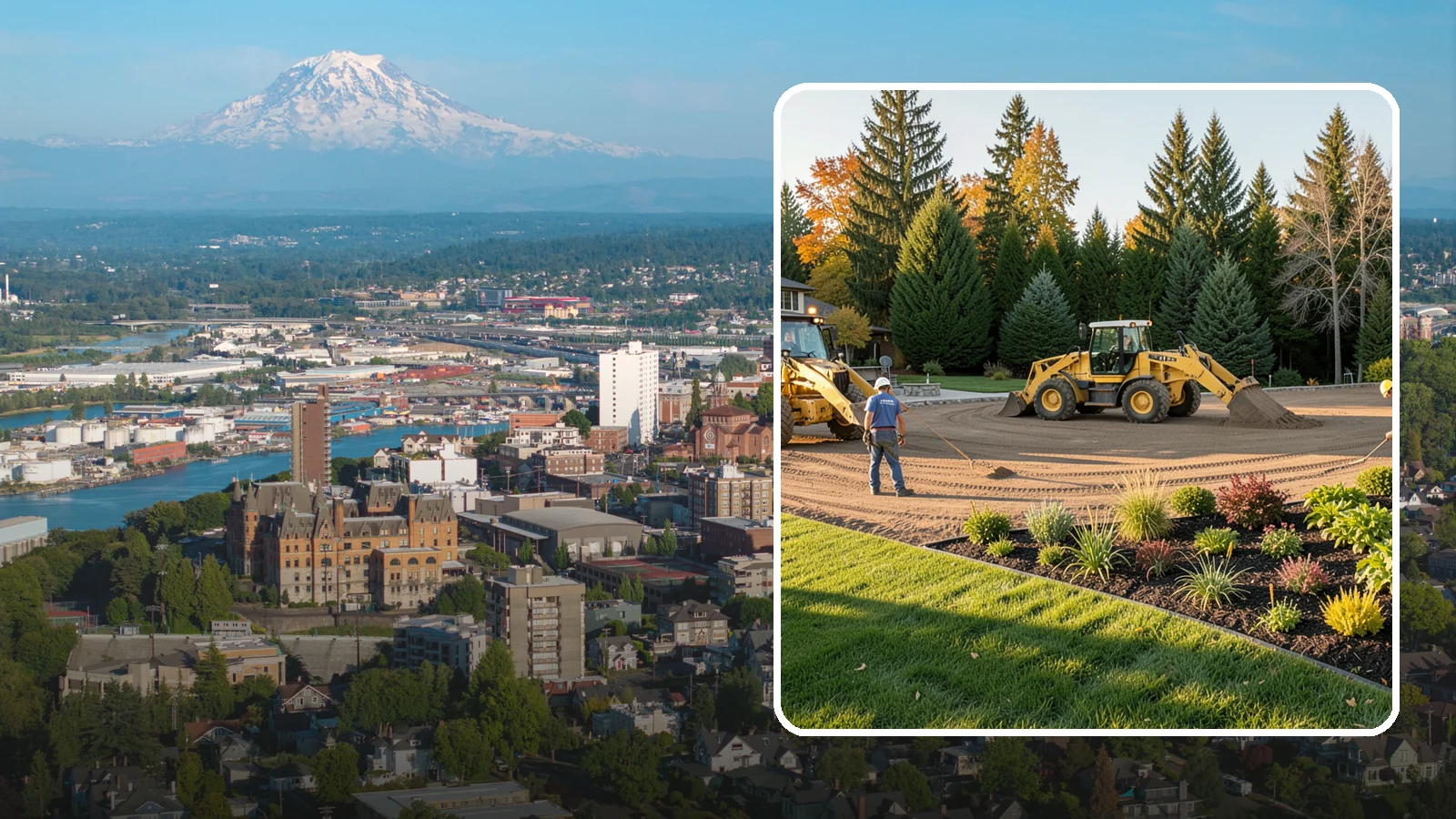 Large-Scale Landscape Construction in Tacoma, Pierce County, WA - Full-scale landscape and site construction for commercial and large residential projects, managed end to end.