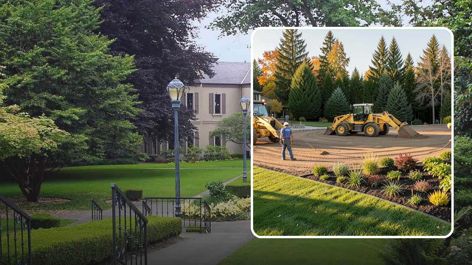 Large-Scale Landscape Construction in Woodinville, King County, WA - Full-scale landscape and site construction for commercial and large residential projects, managed end to end.