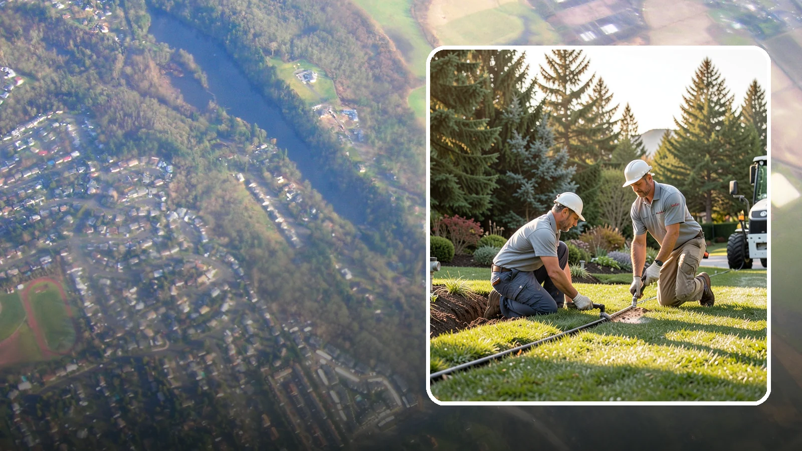 Lateral Line Repair in Algona, King County, WA - We repair broken lateral lines between valves and sprinkler heads that cause low head pressure, geysers, or soggy turf during a...