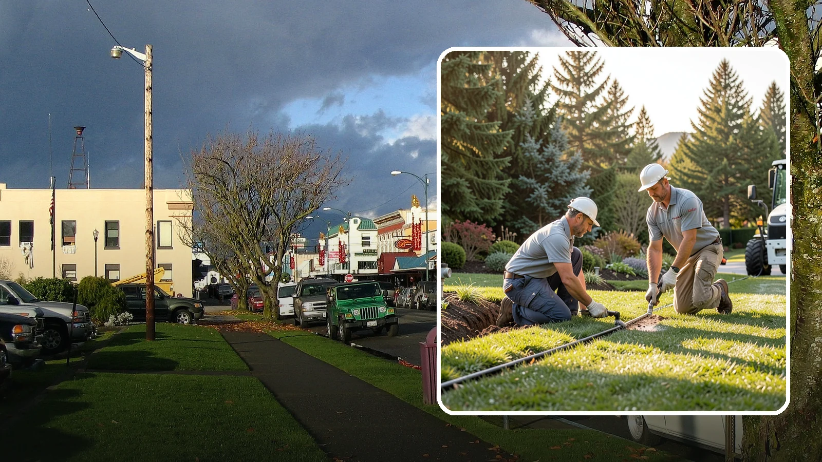 Lateral Line Repair in Arlington, Snohomish County, WA - We repair broken lateral lines between valves and sprinkler heads that cause low head pressure, geysers, or soggy turf during a...