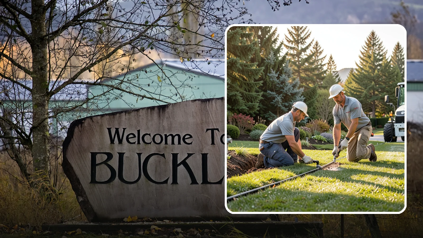 Lateral Line Repair in Buckley, Pierce County, WA - We repair broken lateral lines between valves and sprinkler heads that cause low head pressure, geysers, or soggy turf during a...