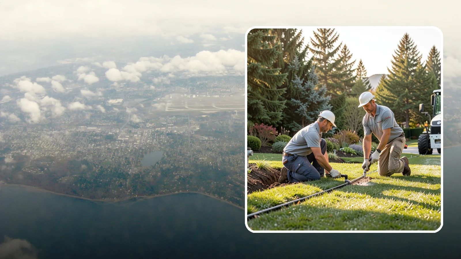 Lateral Line Repair in Burien, King County, WA - We repair broken lateral lines between valves and sprinkler heads that cause low head pressure, geysers, or soggy turf during a...