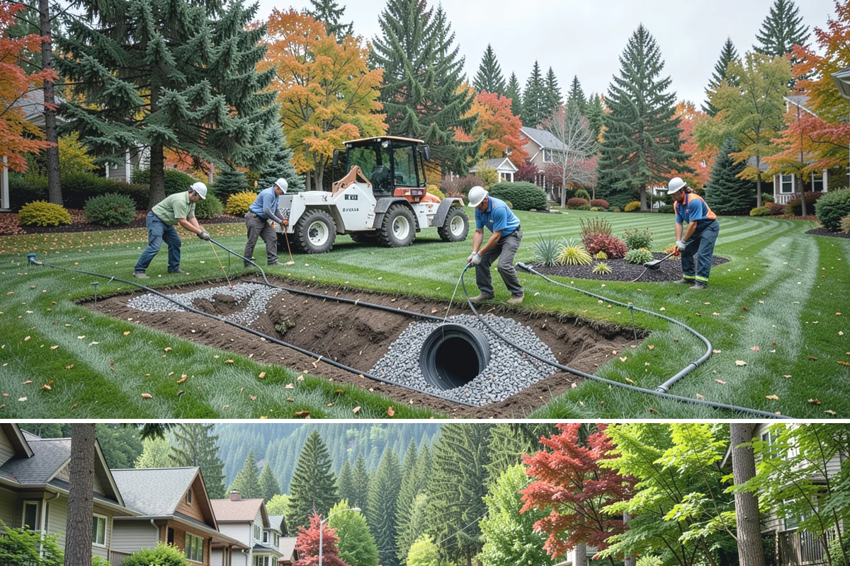 Lateral Line Repair in Darrington, Snohomish County, WA - Repair in spring or summer when a running zone quickly reveals a low-pressure lateral break.