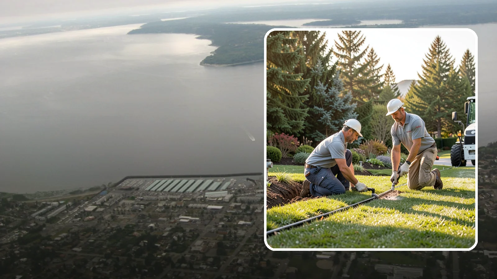 Lateral Line Repair in Des Moines, King County, WA - We repair broken lateral lines between valves and sprinkler heads that cause low head pressure, geysers, or soggy turf during a...