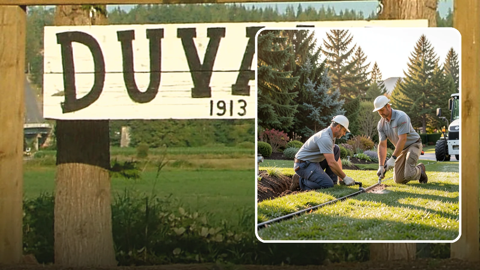 Lateral Line Repair in Duvall, King County, WA - We repair broken lateral lines between valves and sprinkler heads that cause low head pressure, geysers, or soggy turf during a...