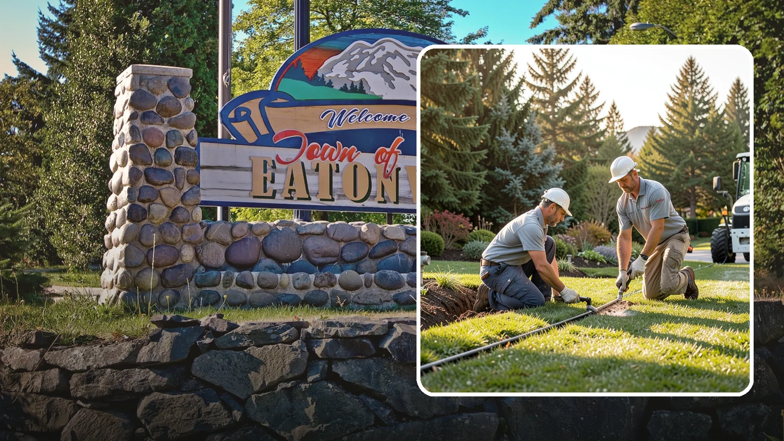 Lateral Line Repair in Eatonville, Pierce County, WA - We repair broken lateral lines between valves and sprinkler heads that cause low head pressure, geysers, or soggy turf during a...