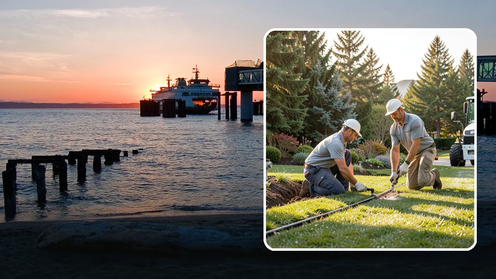 Lateral Line Repair in Edmonds, Snohomish County, WA - We repair broken lateral lines between valves and sprinkler heads that cause low head pressure, geysers, or soggy turf during a...