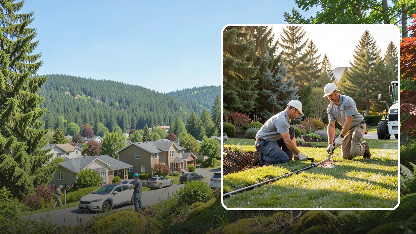 Lateral Line Repair in Index, Snohomish County, WA - We repair broken lateral lines between valves and sprinkler heads that cause low head pressure, geysers, or soggy turf during a...