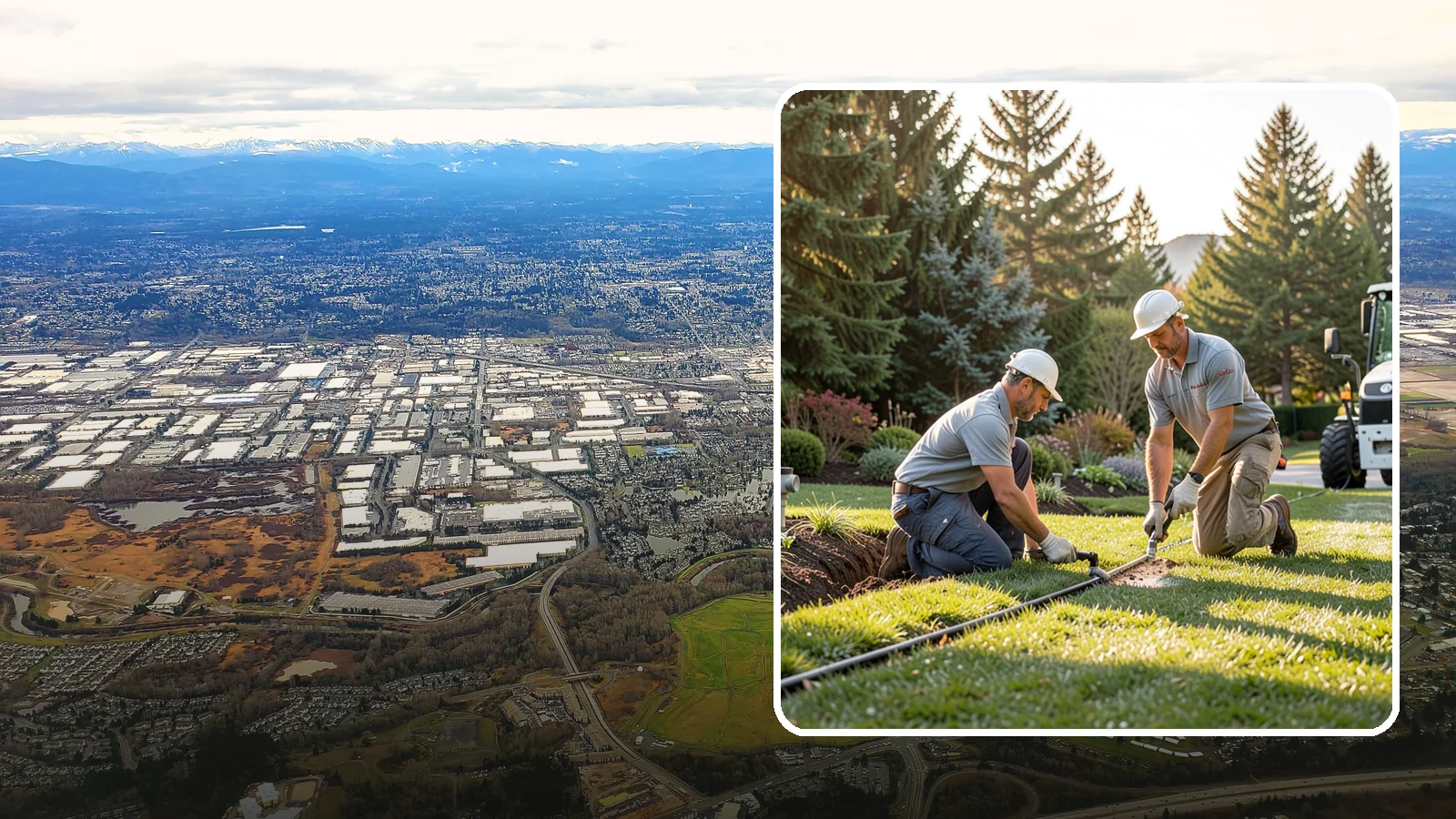 Lateral Line Repair in Kent, King County, WA - We repair broken lateral lines between valves and sprinkler heads that cause low head pressure, geysers, or soggy turf during a...